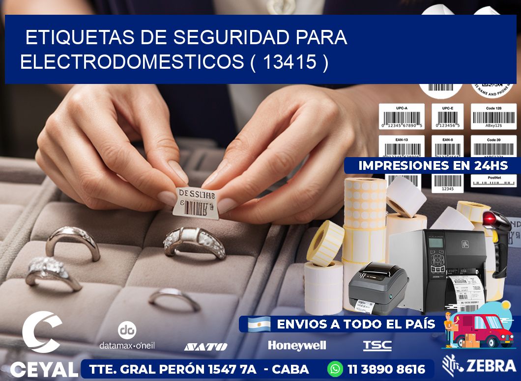 ETIQUETAS DE SEGURIDAD PARA ELECTRODOMESTICOS ( 13415 )