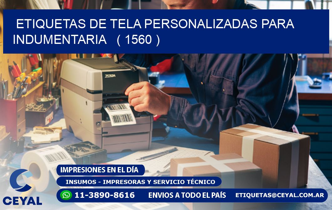 ETIQUETAS DE TELA PERSONALIZADAS PARA INDUMENTARIA   ( 1560 )