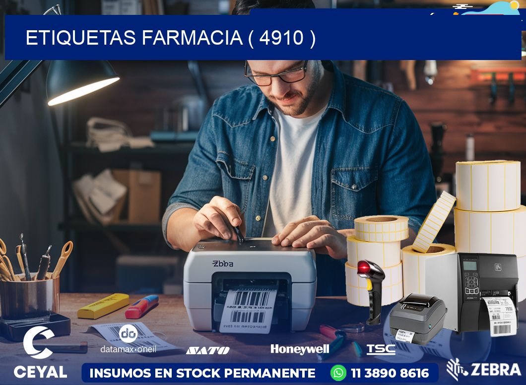 ETIQUETAS FARMACIA ( 4910 )