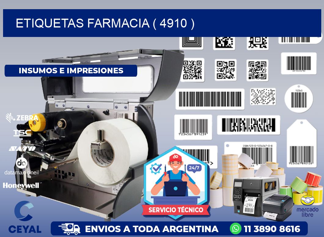 ETIQUETAS FARMACIA ( 4910 )