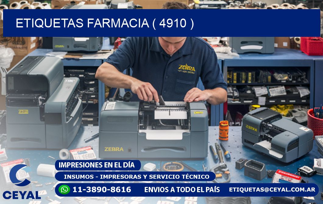 ETIQUETAS FARMACIA ( 4910 )