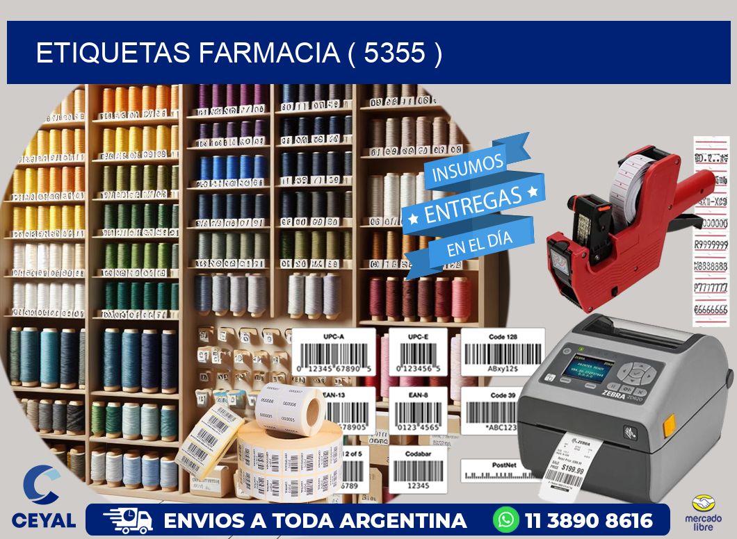 ETIQUETAS FARMACIA ( 5355 )