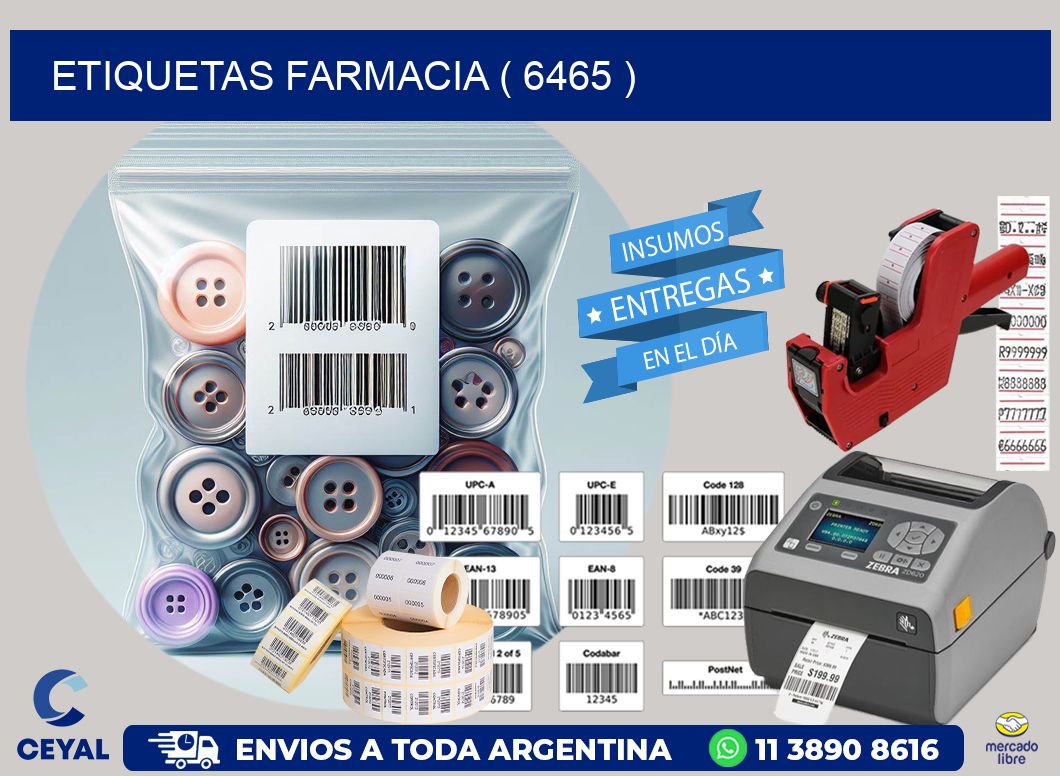 ETIQUETAS FARMACIA ( 6465 )