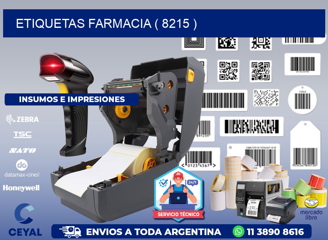 ETIQUETAS FARMACIA ( 8215 )