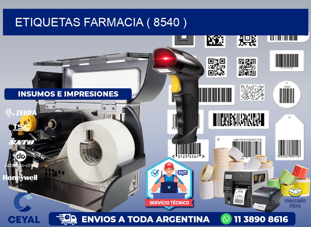 ETIQUETAS FARMACIA ( 8540 )