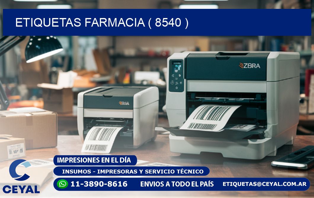 ETIQUETAS FARMACIA ( 8540 )