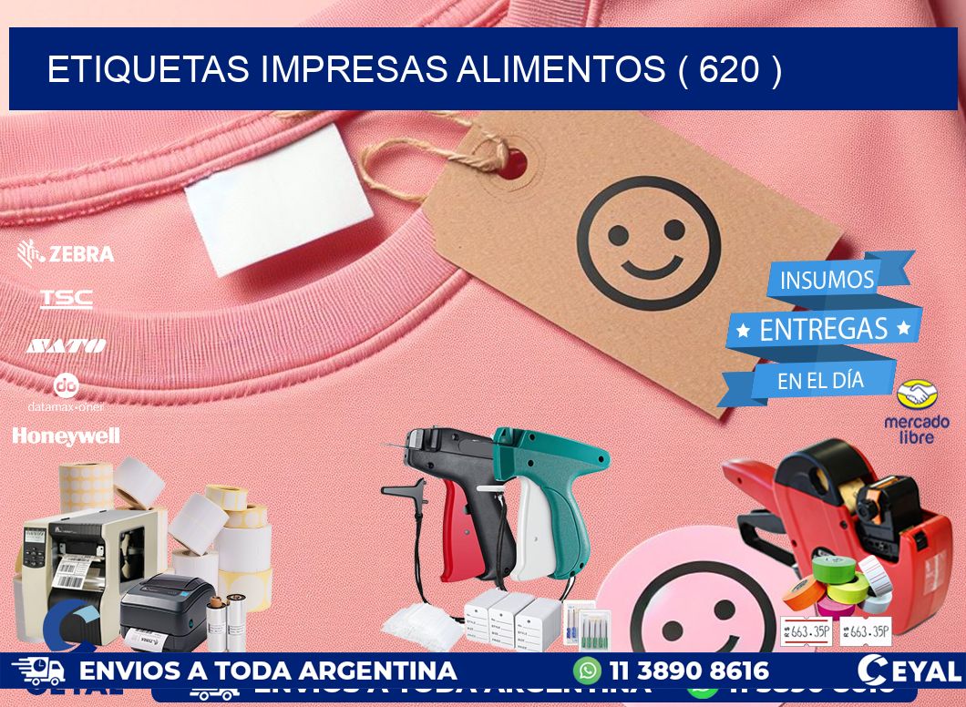 ETIQUETAS IMPRESAS ALIMENTOS ( 620 )
