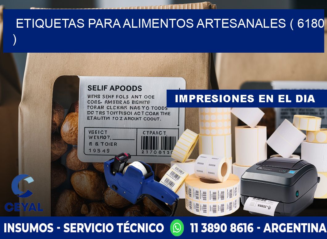 ETIQUETAS PARA ALIMENTOS ARTESANALES ( 6180 )