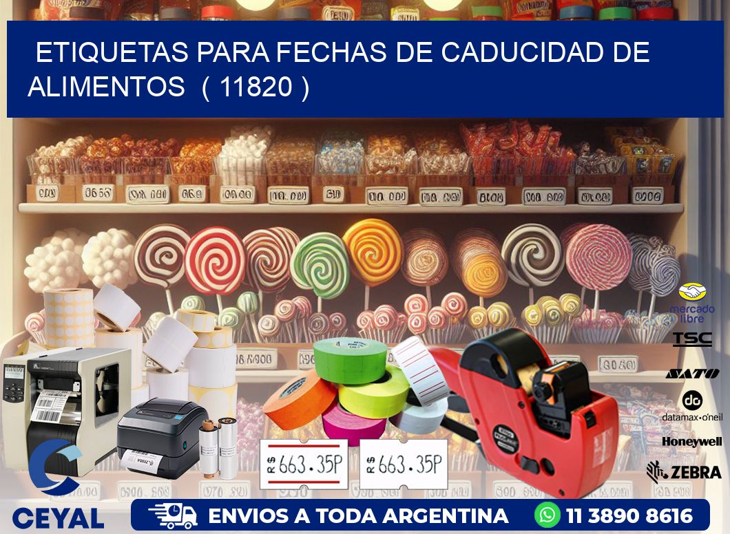 ETIQUETAS PARA FECHAS DE CADUCIDAD DE ALIMENTOS  ( 11820 )