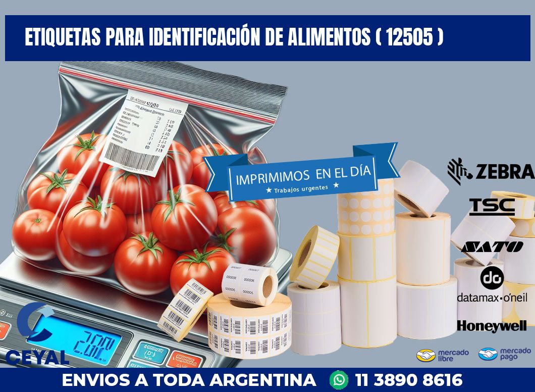 ETIQUETAS PARA IDENTIFICACIÓN DE ALIMENTOS ( 12505 )