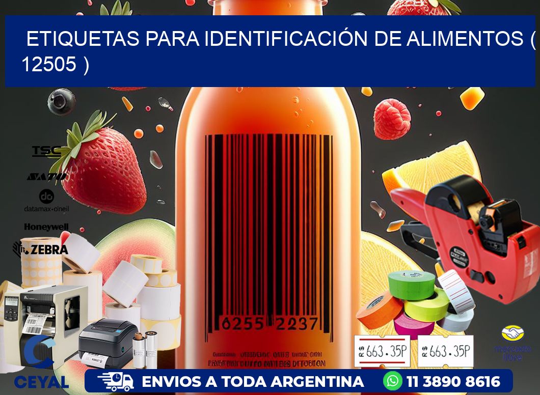 ETIQUETAS PARA IDENTIFICACIÓN DE ALIMENTOS ( 12505 )