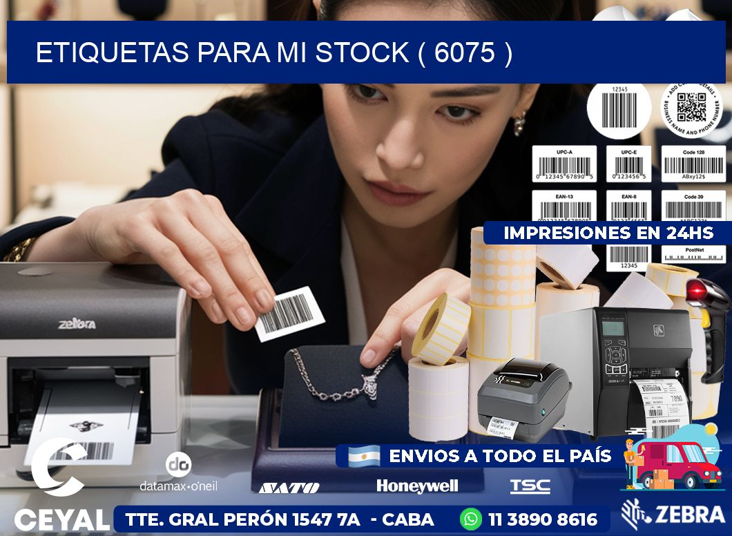 ETIQUETAS PARA MI STOCK ( 6075 )