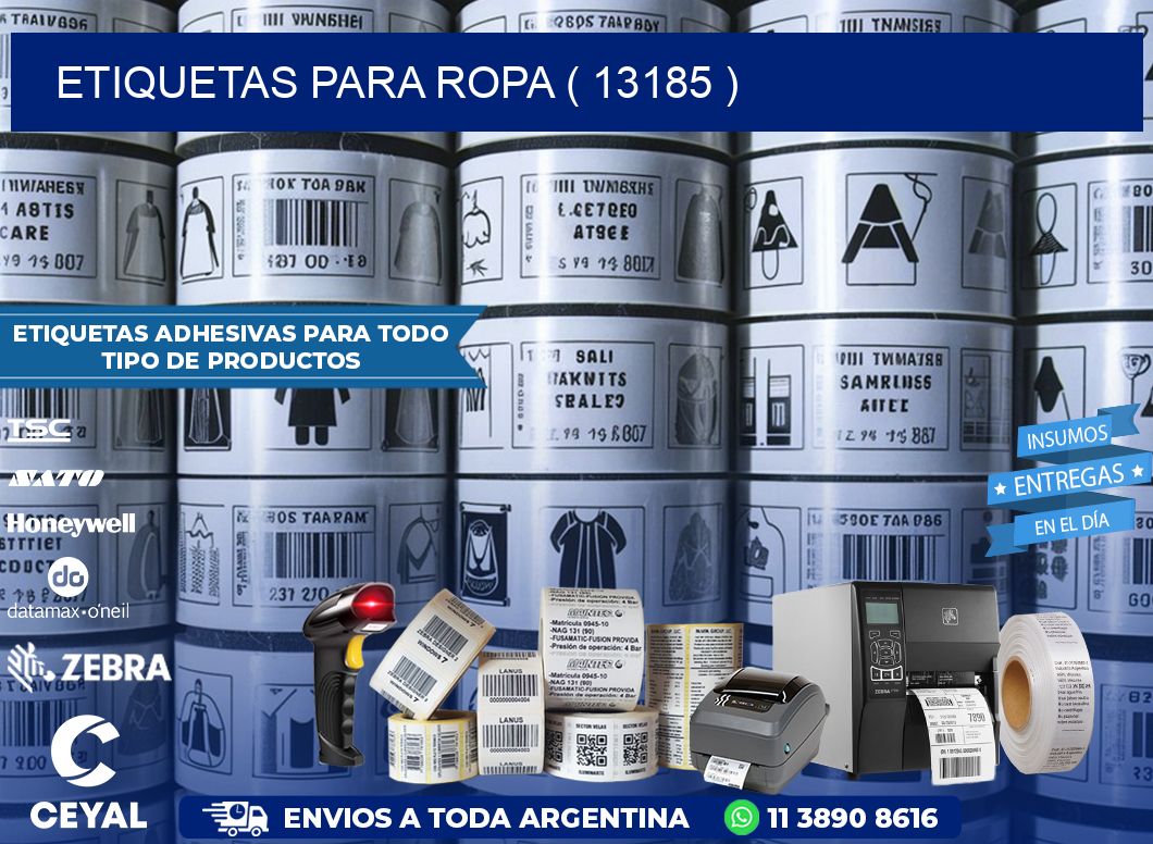 ETIQUETAS PARA ROPA ( 13185 )