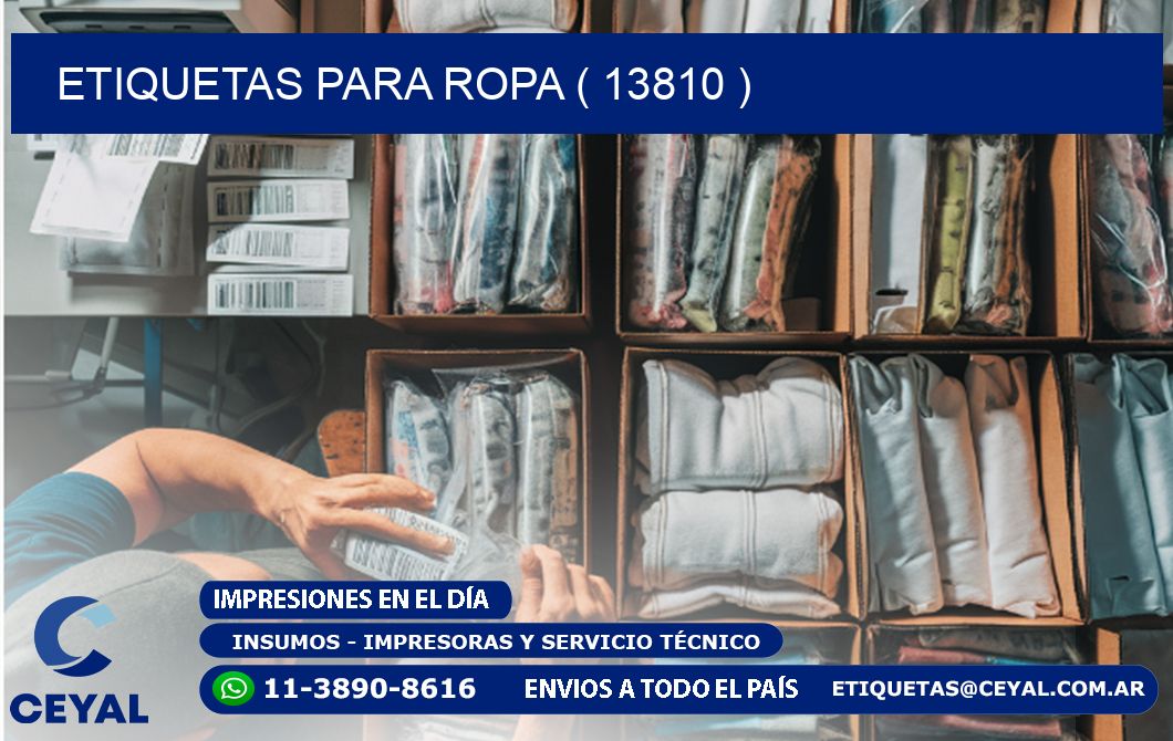 ETIQUETAS PARA ROPA ( 13810 )