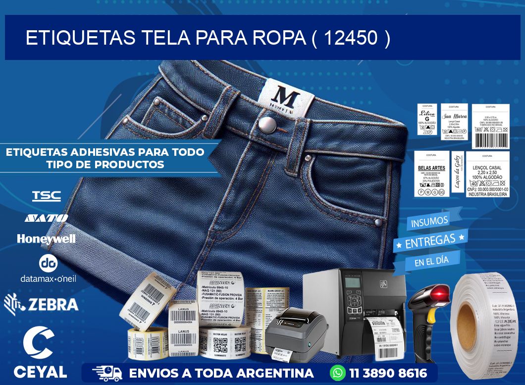 ETIQUETAS TELA PARA ROPA ( 12450 )