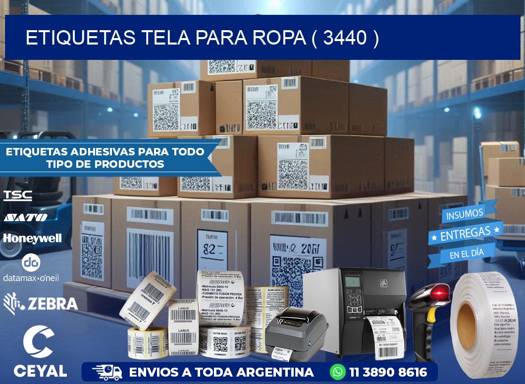 ETIQUETAS TELA PARA ROPA ( 3440 )