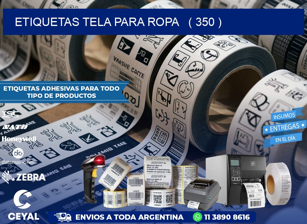 ETIQUETAS TELA PARA ROPA   ( 350 )
