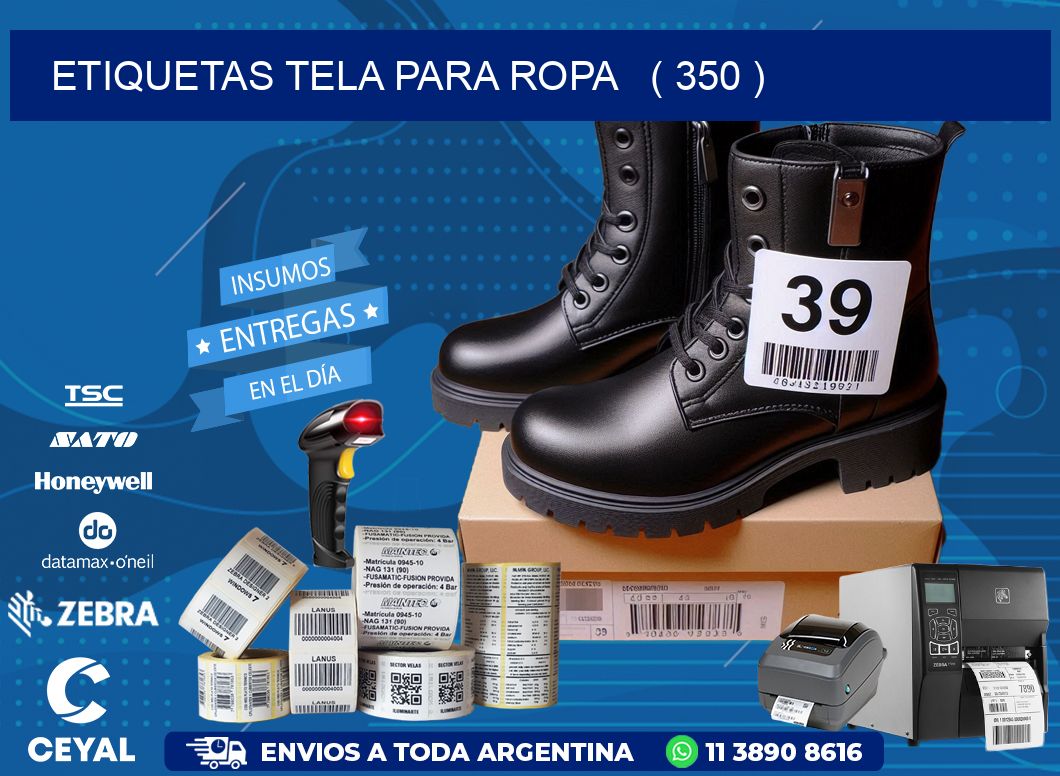 ETIQUETAS TELA PARA ROPA   ( 350 )