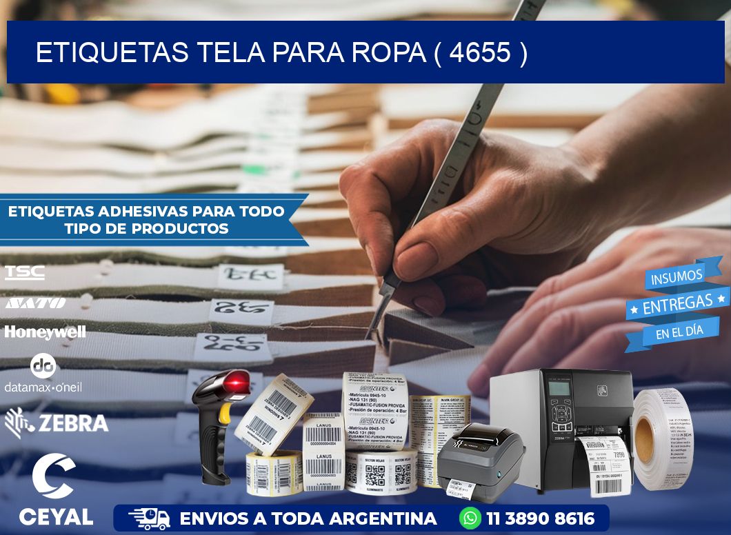 ETIQUETAS TELA PARA ROPA ( 4655 )