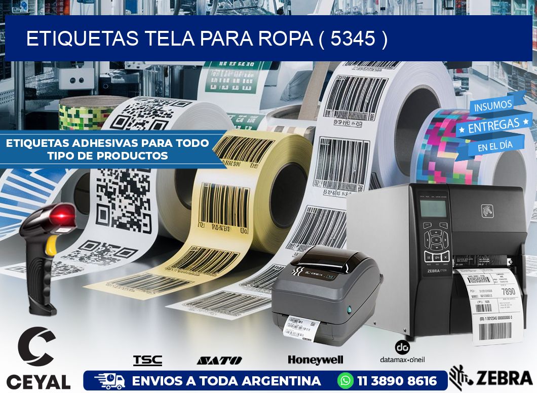 ETIQUETAS TELA PARA ROPA ( 5345 )