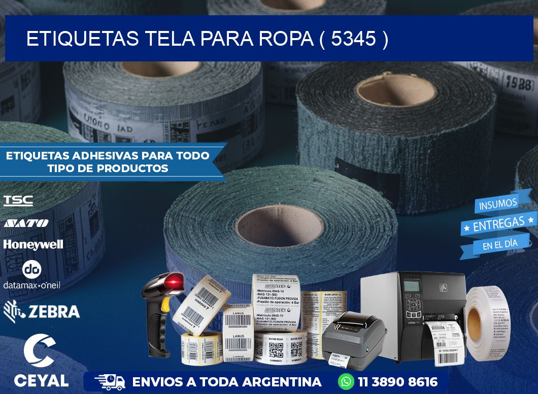 ETIQUETAS TELA PARA ROPA ( 5345 )