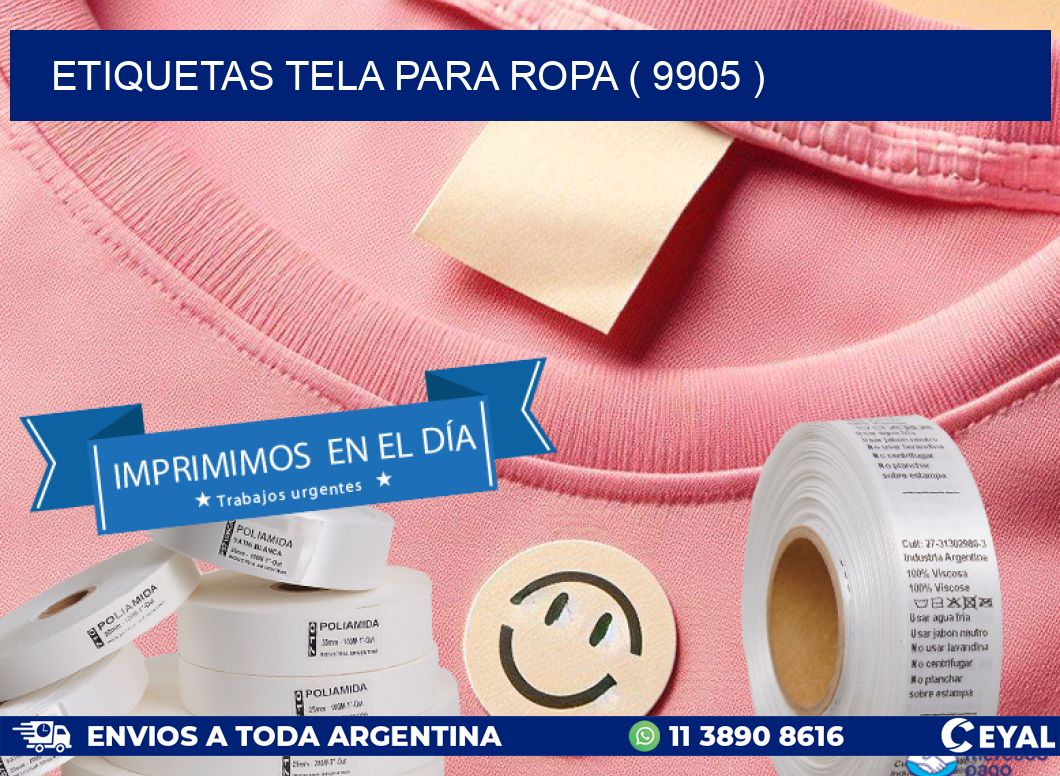 ETIQUETAS TELA PARA ROPA ( 9905 )