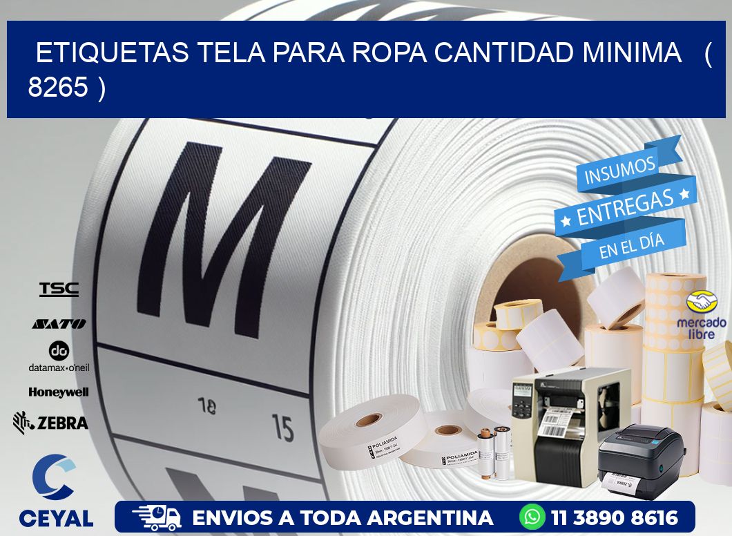 ETIQUETAS TELA PARA ROPA CANTIDAD MINIMA   ( 8265 )