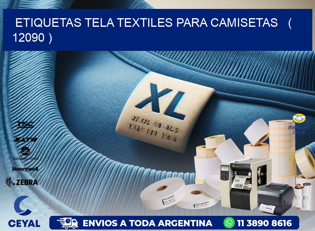 ETIQUETAS TELA TEXTILES PARA CAMISETAS   ( 12090 )