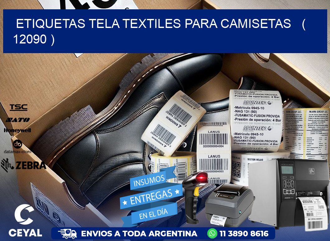 ETIQUETAS TELA TEXTILES PARA CAMISETAS   ( 12090 )
