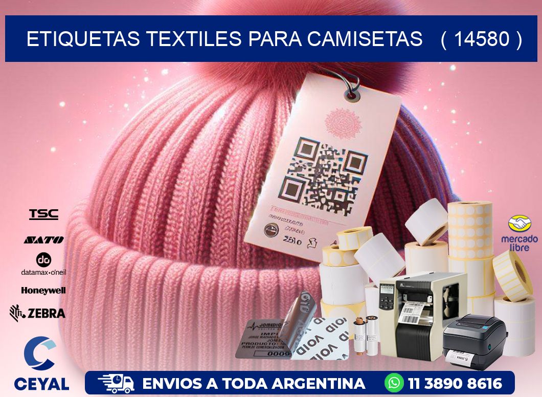 ETIQUETAS TEXTILES PARA CAMISETAS   ( 14580 )