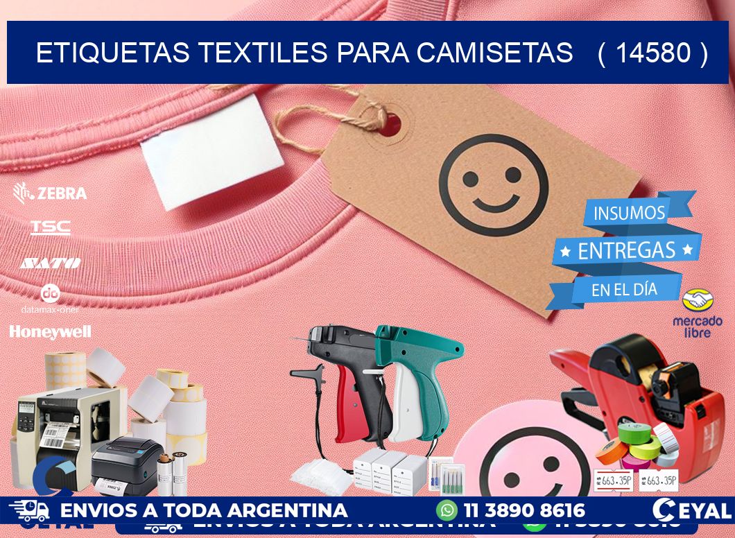 ETIQUETAS TEXTILES PARA CAMISETAS   ( 14580 )