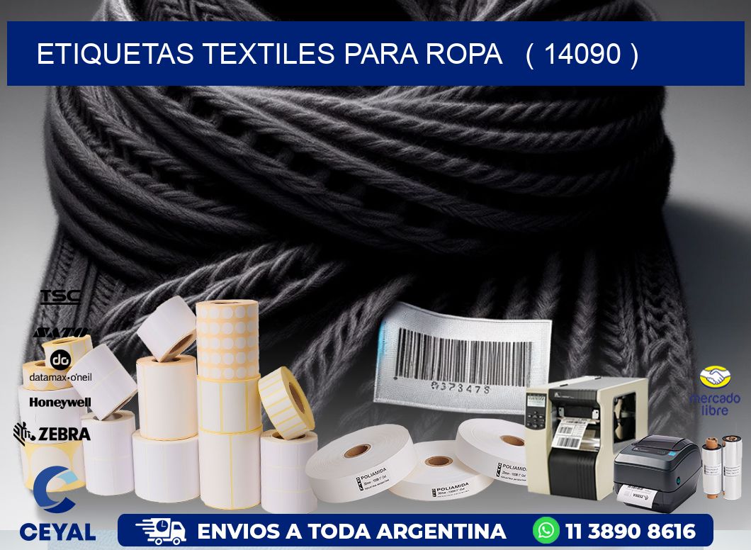 ETIQUETAS TEXTILES PARA ROPA   ( 14090 )