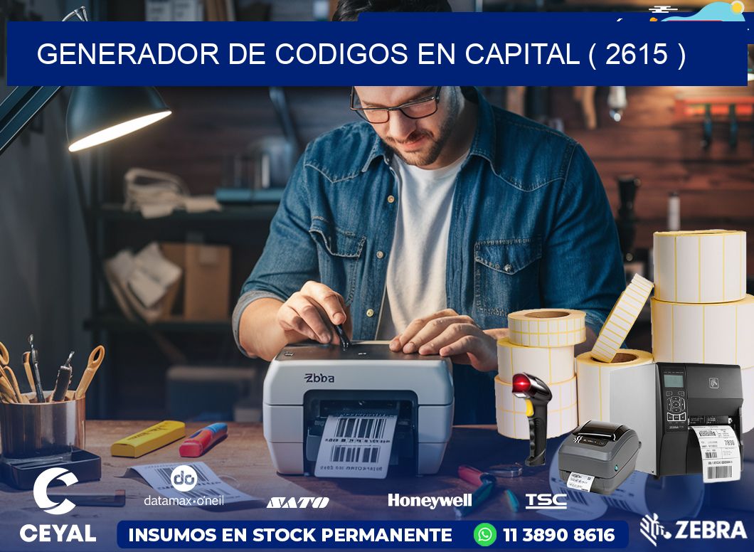 GENERADOR DE CODIGOS EN CAPITAL ( 2615 )