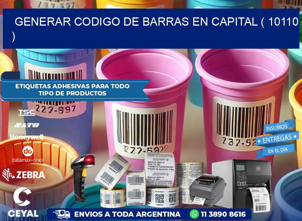 GENERAR CODIGO DE BARRAS EN CAPITAL ( 10110 )