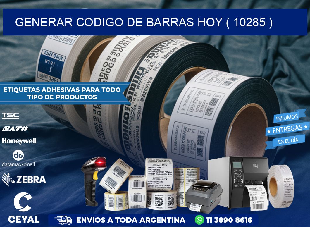 GENERAR CODIGO DE BARRAS HOY ( 10285 )