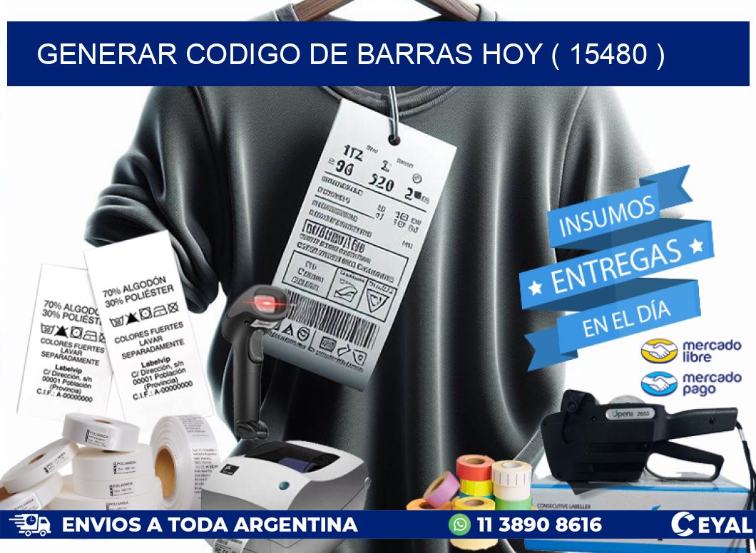 GENERAR CODIGO DE BARRAS HOY ( 15480 )