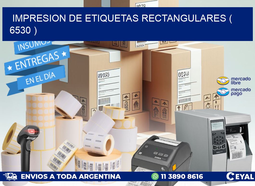 IMPRESION DE ETIQUETAS RECTANGULARES ( 6530 )