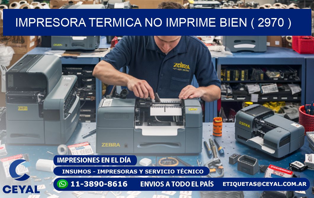 IMPRESORA TERMICA NO IMPRIME BIEN ( 2970 )