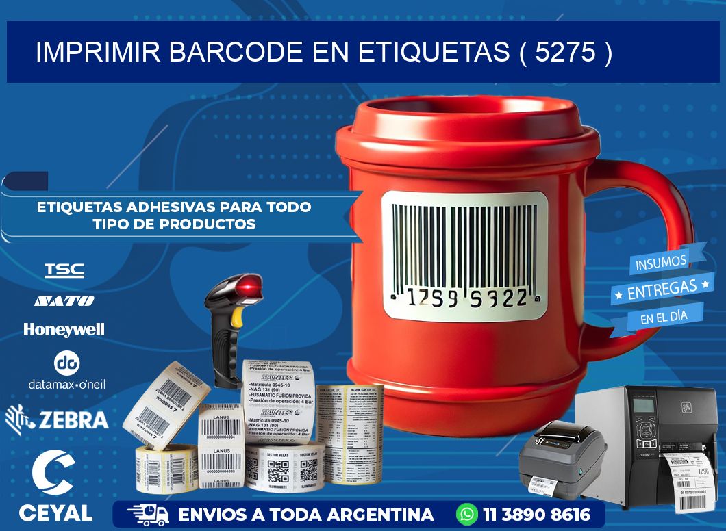 IMPRIMIR BARCODE EN ETIQUETAS ( 5275 )