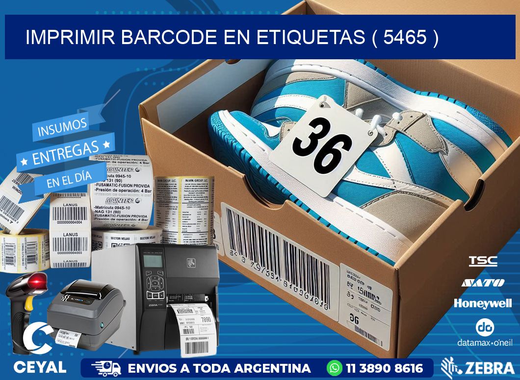 IMPRIMIR BARCODE EN ETIQUETAS ( 5465 )