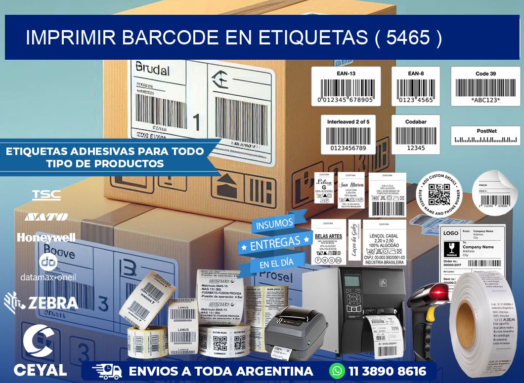 IMPRIMIR BARCODE EN ETIQUETAS ( 5465 )
