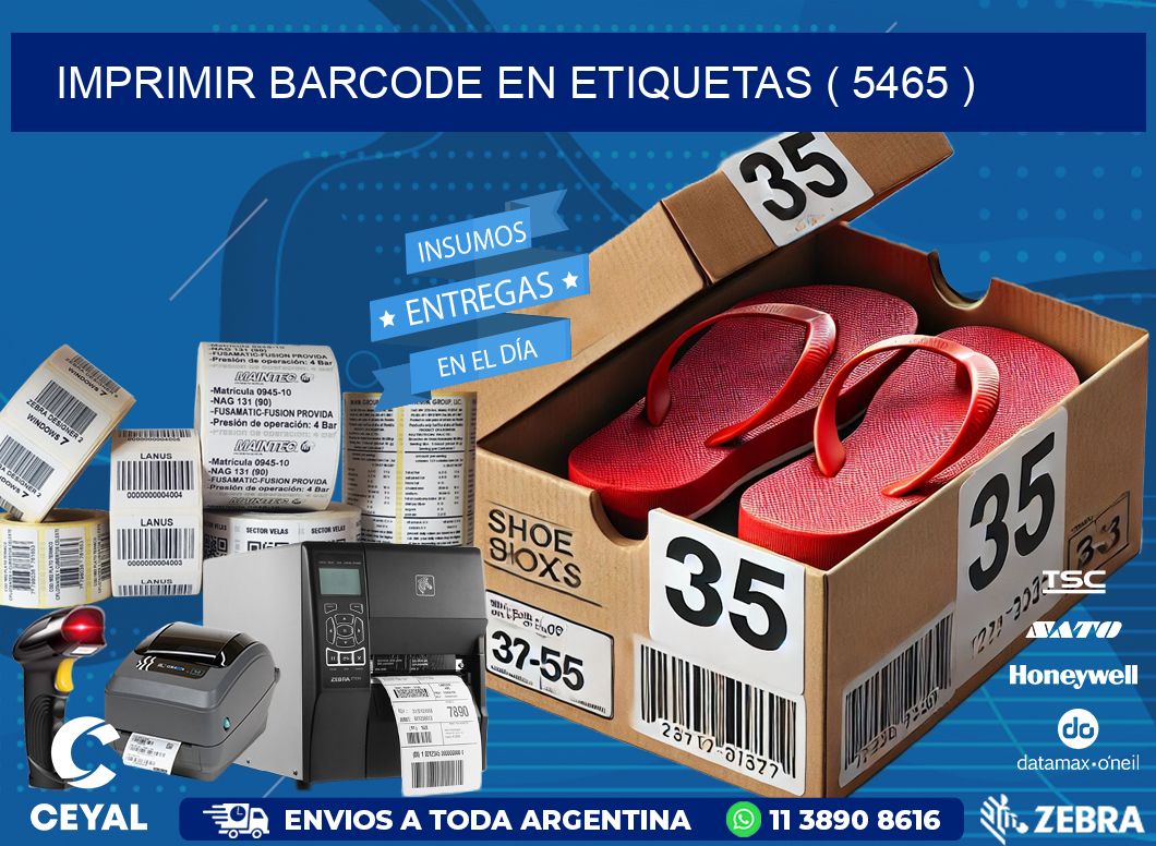 IMPRIMIR BARCODE EN ETIQUETAS ( 5465 )
