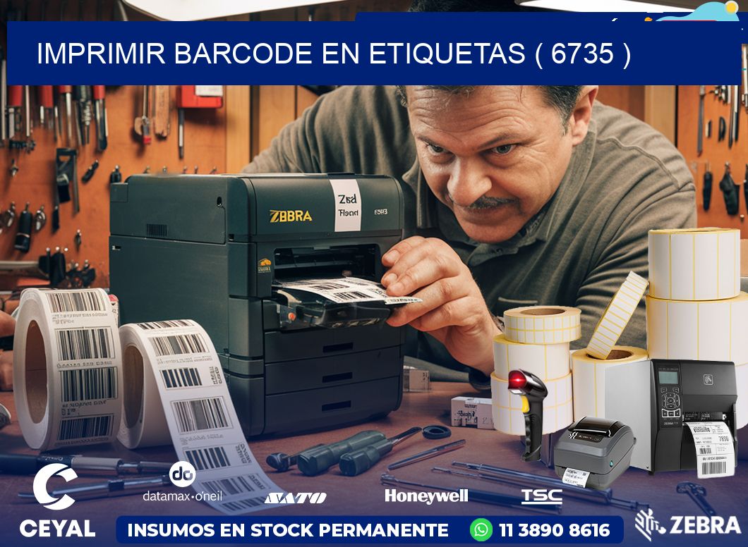 IMPRIMIR BARCODE EN ETIQUETAS ( 6735 )