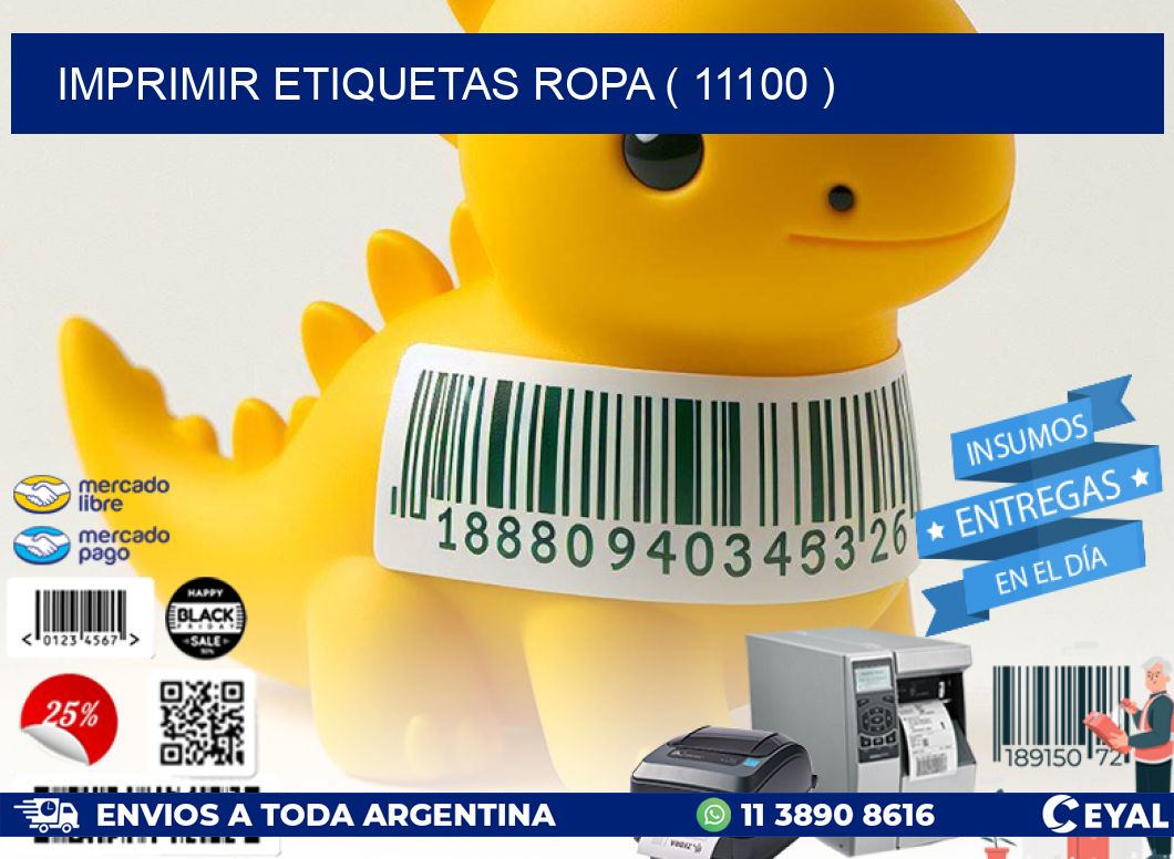 IMPRIMIR ETIQUETAS ROPA ( 11100 )
