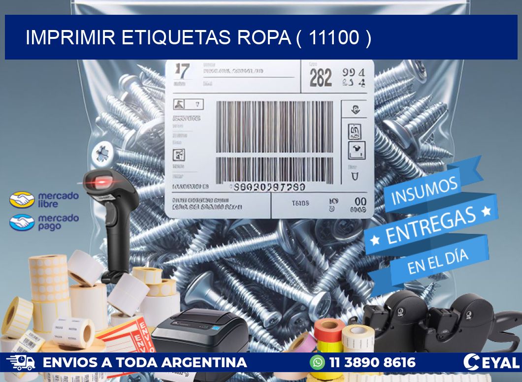 IMPRIMIR ETIQUETAS ROPA ( 11100 )