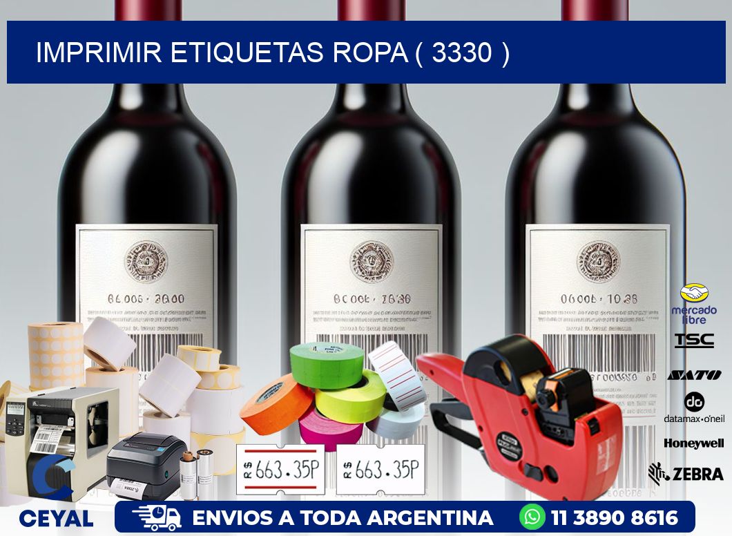 IMPRIMIR ETIQUETAS ROPA ( 3330 )
