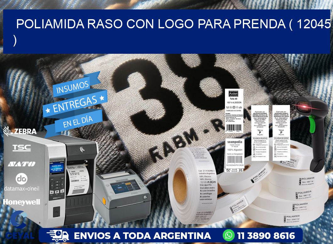 POLIAMIDA RASO CON LOGO PARA PRENDA ( 12045 )