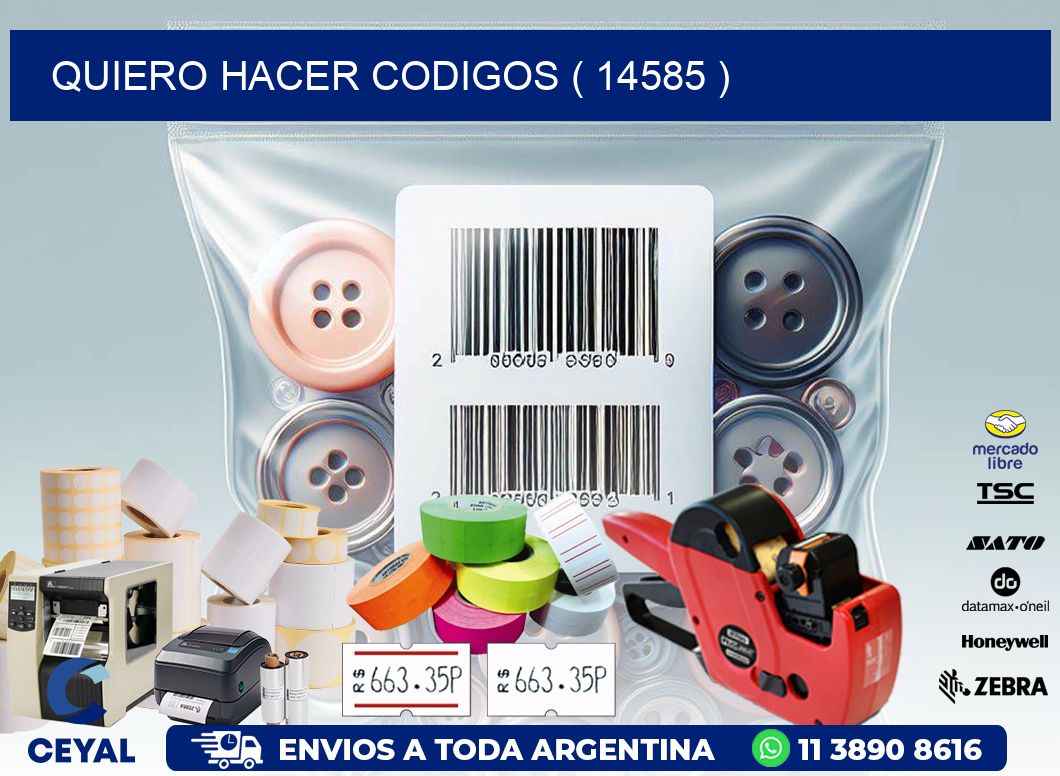 QUIERO HACER CODIGOS ( 14585 )