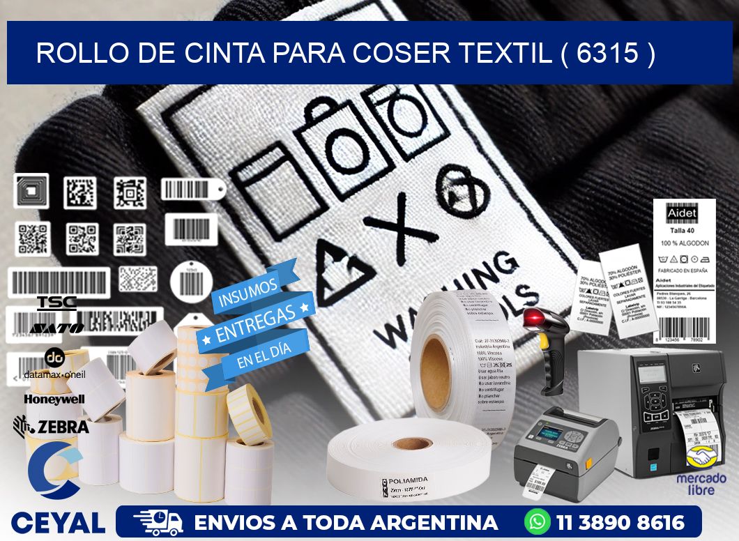 ROLLO DE CINTA PARA COSER TEXTIL ( 6315 )