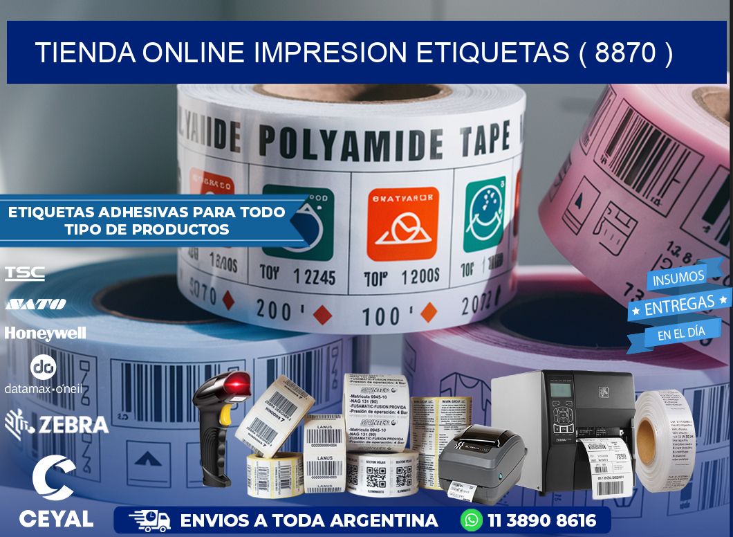 TIENDA ONLINE IMPRESION ETIQUETAS ( 8870 )